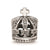 Crown Charm Bead in Sterling Silver