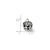 Crown Charm Bead in Sterling Silver