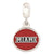 Miami Of Ohio University Collegiate Enameled Charm Dangle Bead in Sterling Silver