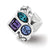 Swarovski Elements Charm Bead in Sterling Silver