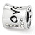 Swarovski Love Charm Bead in Sterling Silver