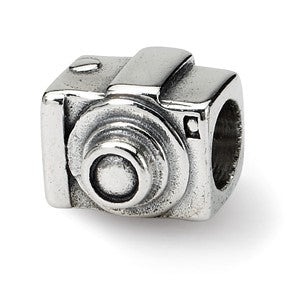 Sterling Silver Camera Bead Charm hide-image