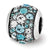 Swarovski Elements Seaside Charm Bead in Sterling Silver