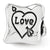 Love Marriage Family Trilogy Charm Bead in Sterling Silver