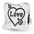 Sterling Silver Love Marriage Family Trilogy Bead Charm hide-image