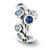 Swarovski Elements Bubble Spacer Charm Bead in Sterling Silver