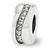 Sterling Silver Swarovski Elements Meandering Bead Charm hide-image