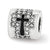 Sterling Silver Swarovski Faith/Cross Bead Charm hide-image