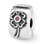Swarovski Flower Clip Charm Bead in Sterling Silver
