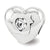 Swarovski Love Resides Heart Charm Bead in Sterling Silver