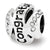 Swarovski Congratulations Charm Bead in Sterling Silver