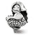 Mermaid Charm Bead in Sterling Silver