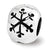 Sterling Silver Snowflake Bead Charm hide-image