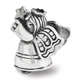Sterling Silver Christmas Angel Bead Charm hide-image