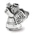 Sterling Silver Christmas Angel Bead Charm hide-image