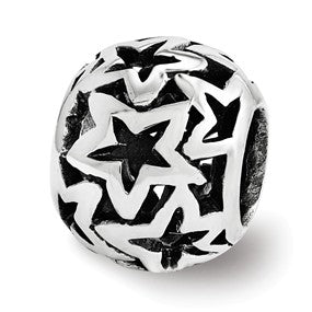 Sterling Silver Star Bead Charm hide-image