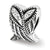 Swarovski Elements Wings Charm Bead in Sterling Silver