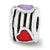 Sterling Silver Enamel Heart Bead Charm hide-image