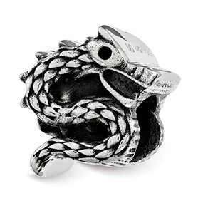 Sterling Silver Dragon Bead Charm hide-image