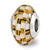 Sterling Silver Tiger's Eye and White MOP Mosaic Bead Charm hide-image