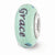 Sterling Silver Blue Hand Painted Floral Grace Glass Bead Charm hide-image