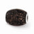 Black with Glitter Midnight Illusion Glass Charm Bead in Sterling Silver