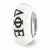Sterling Silver Hand Painted Delta Phi Epsilon Glass Bead Charm hide-image