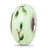 Green Blue Jays Rule Fenton Glass Charm Bead in Sterling Silver