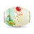 Catchn A Wave Ocean Motif Fenton Glass Charm Bead in Sterling Silver