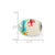 Catchn A Wave Ocean Motif Fenton Glass Charm Bead in Sterling Silver