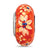 Sunny Days Fenton Glass Charm Bead in Sterling Silver