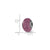 Pink Glitter Italian Glass Charm Bead in Sterling Silver