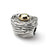 Birds Nest Charm Bead in Sterling Silver & Gold Plated