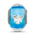 Foil Angel Blue Italian Glass Charm Bead in Sterling Silver
