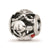 Enameled Canada Theme Charm Bead in Sterling Silver