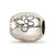 Antiqued We Are Family Flower Charm Bead in Sterling Silver