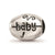 Antiqued Baby Feet Butterfly Charm Bead in Sterling Silver