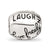 Crystals From Swarovski Live Laugh Love Charm Bead in Sterling Silver
