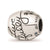 Crystals From Swarovski Live Laugh Love Charm Bead in Sterling Silver