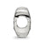 Antiqued Blue Crystal Hamsa,Chamseh Charm Bead in Sterling Silver