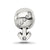 Crystals From Swarovski Boy Symbol Charm Bead in Sterling Silver