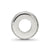 Pink Enameled Hearts Love Amour, Spacer Charm Bead in Sterling Silver