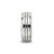 Antiqued Textured Gripper Charm Bead in Sterling Silver