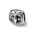 Owl Head Charm Bead in Sterling Silver