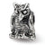 Sterling Silver Owl Bead Charm hide-image