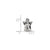 Angel Charm Bead in Sterling Silver