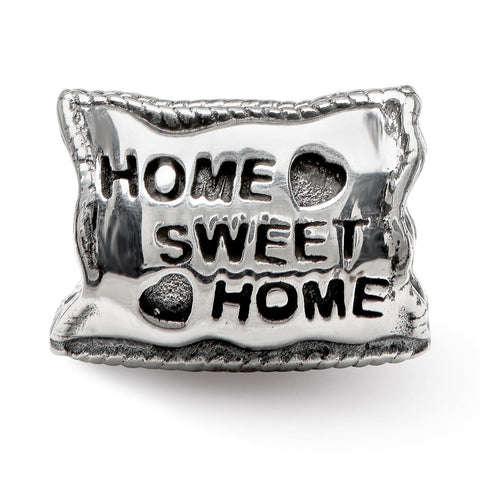 Home Sweet Home Charm Bead in Sterling Silver