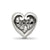 21 Heart Charm Bead in Sterling Silver