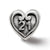 21 Heart Charm Bead in Sterling Silver