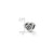 21 Heart Charm Bead in Sterling Silver